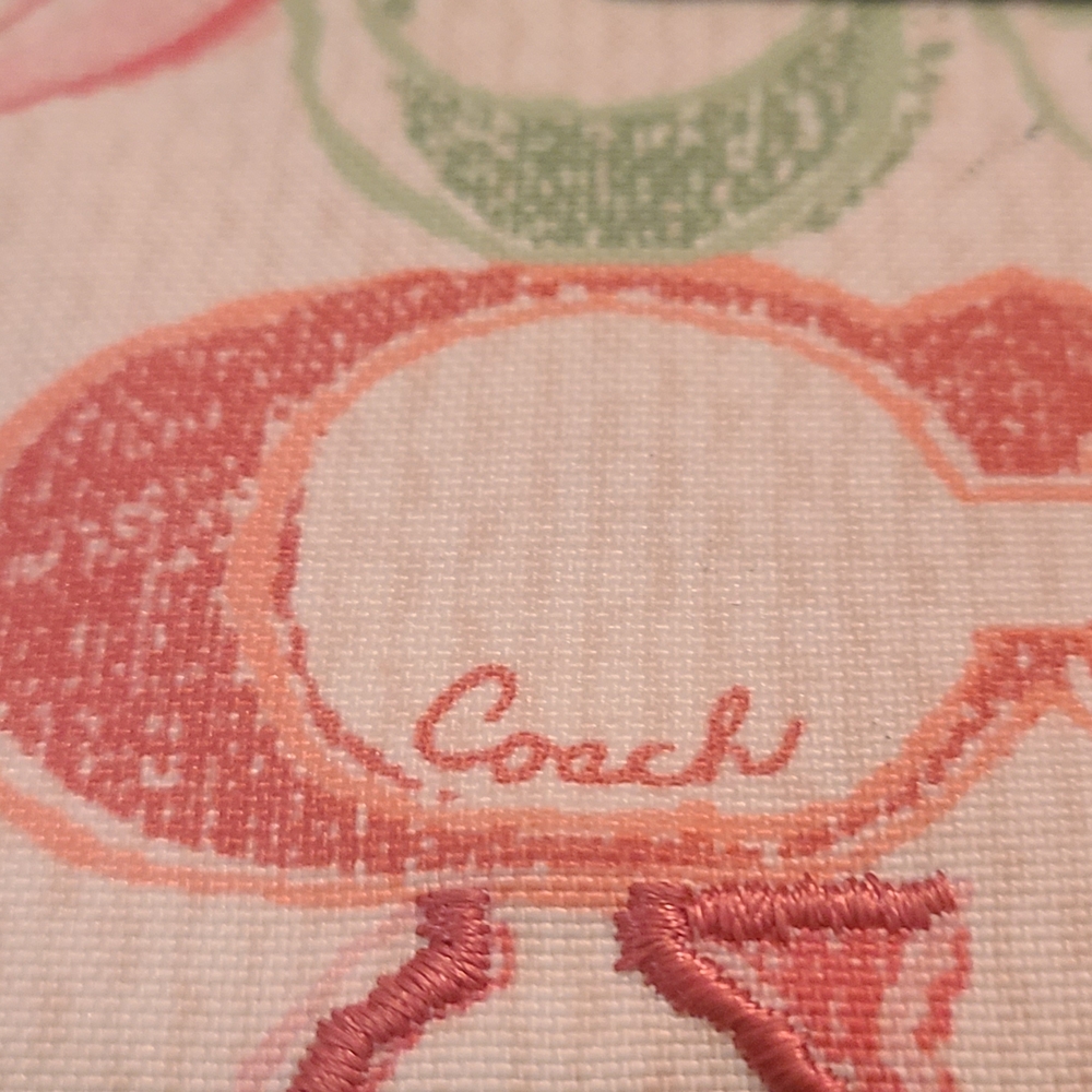 Coach Poppy Vintage Multicolor Wristlet - Picture 8 of 9